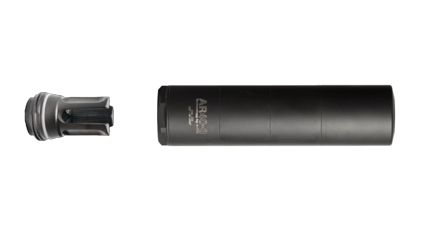 Tlumič A-TEC AR 40-3 (upínání na Flash hider)