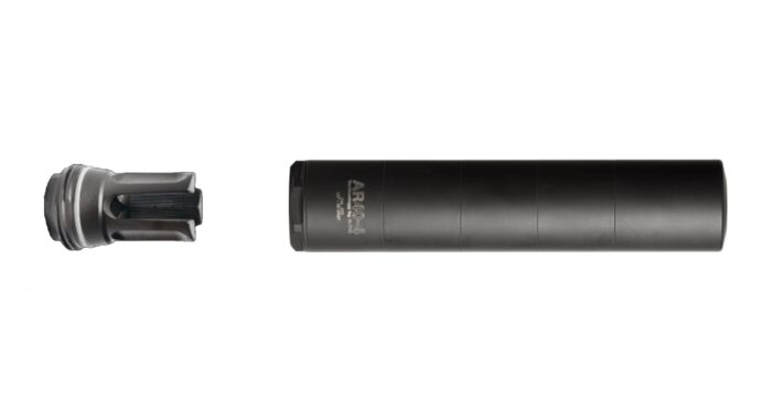 Tlumič A-TEC AR 40-4 (upínáíní na Flash Hider)