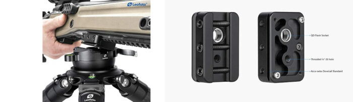 Leofoto Picatinny to Arca Swiss Adapter - Image 2