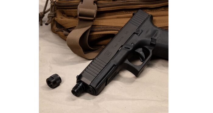 KOVOVÁ KRYTKA ZÁVITU HLAVNĚ GLOCK PRO ZÁVIT M13,5X1, LEVÝ - Image 2